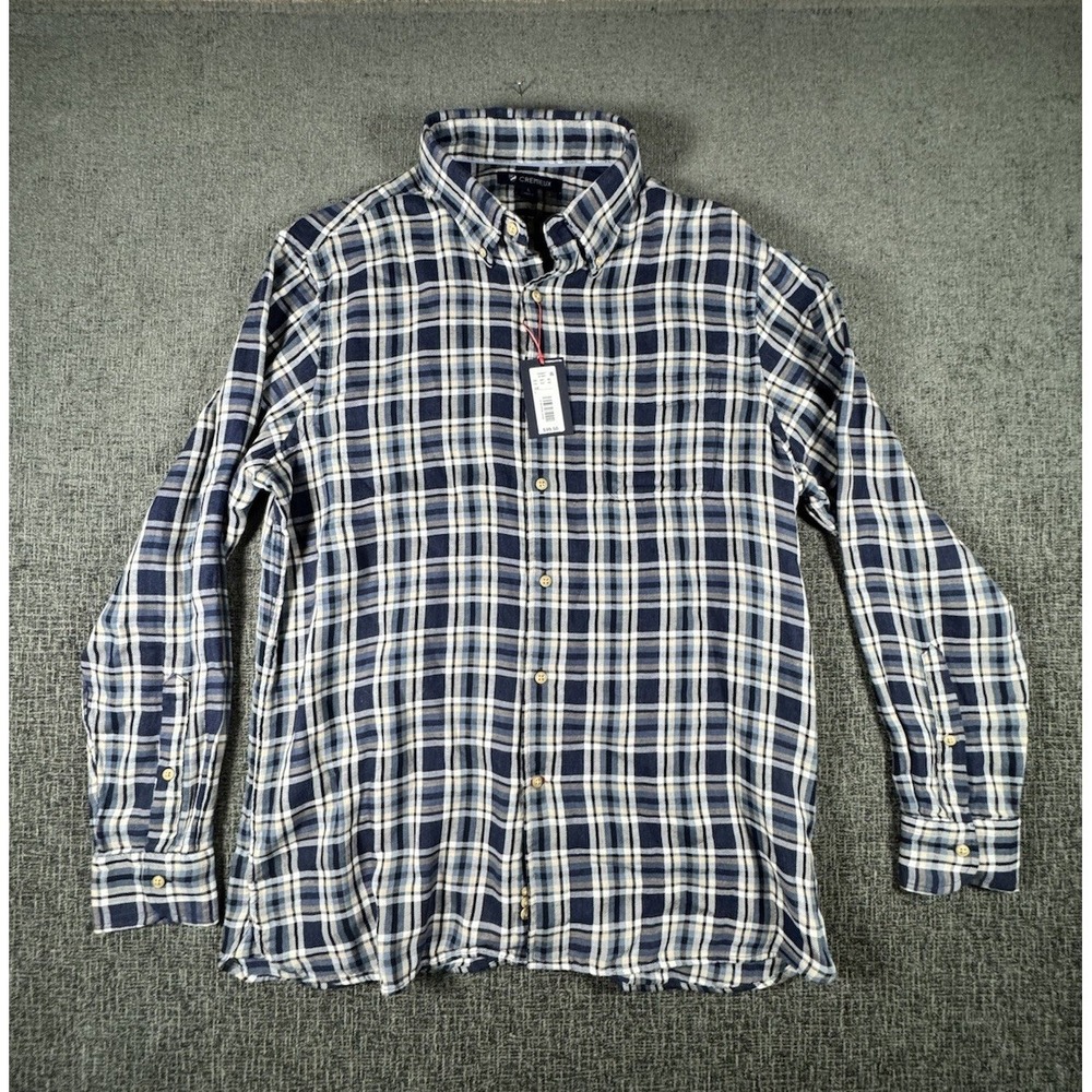 Cremieux Mens Flannel Shirt‎ Vintage Plaid Size L Preppy NWT